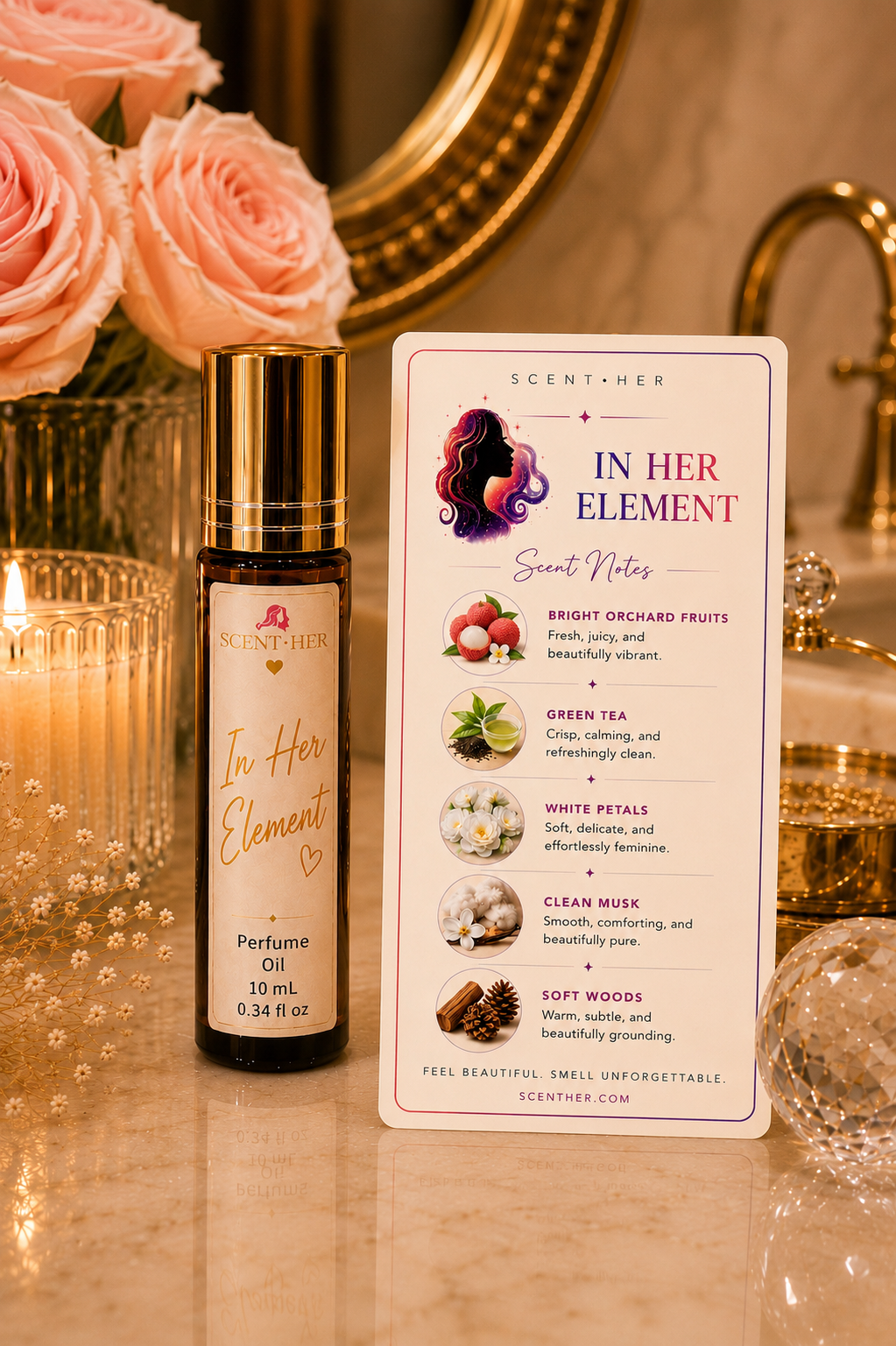 Scent•Her Perfume Oil Roll-On | 10 mL Concentrated Fragrance