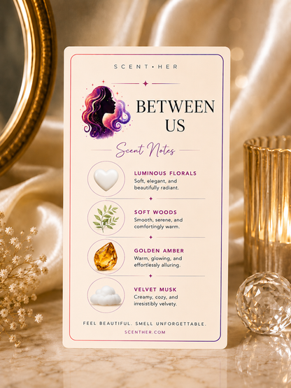 Between Us Moisturizing Body Satin | Luxury Body Cream | 2 oz