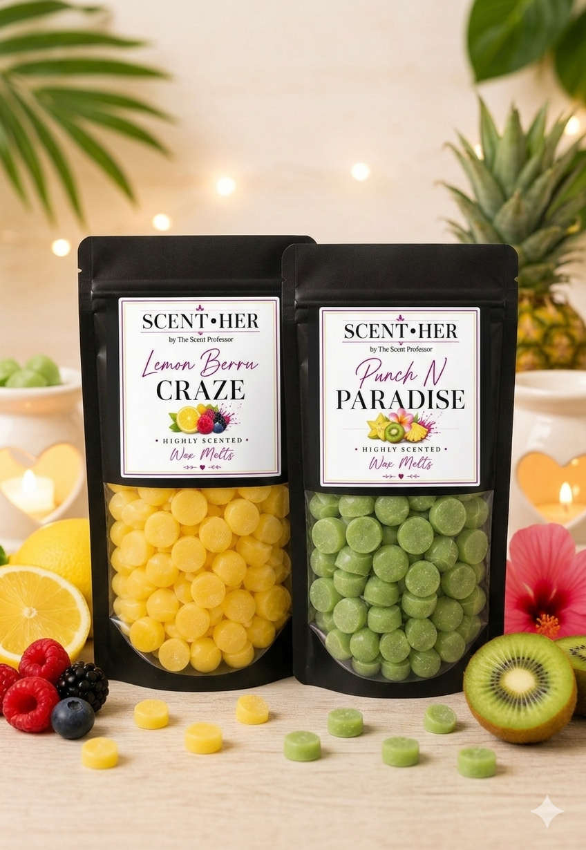 Punch N Paradise & Lemon Berry Craze Wax Melt Scoopies Bundle
